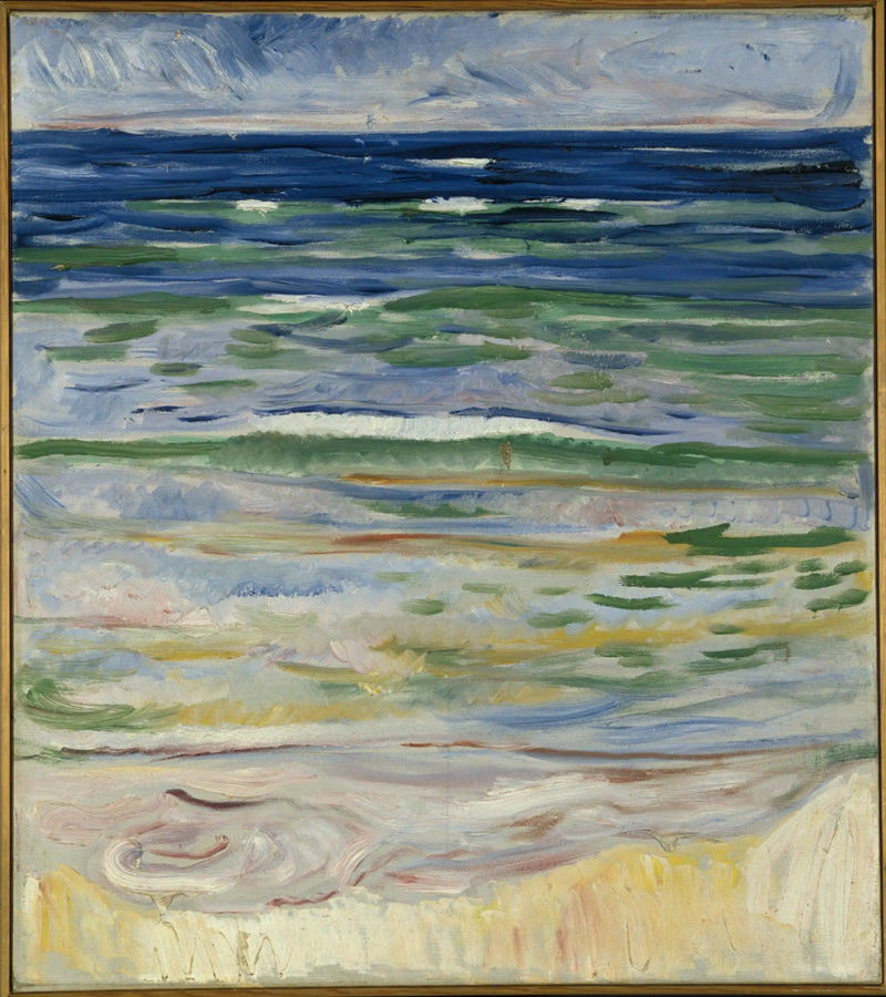 Paesaggio costiero di Warnemünde - Edvard Munch