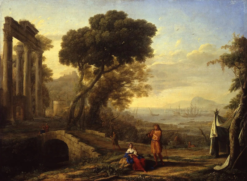 Paesaggio costiero italiano - Claude Lorrain