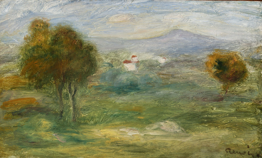 Paesaggio di Cros-de-Cagnes. - Pierre-Auguste Renoir