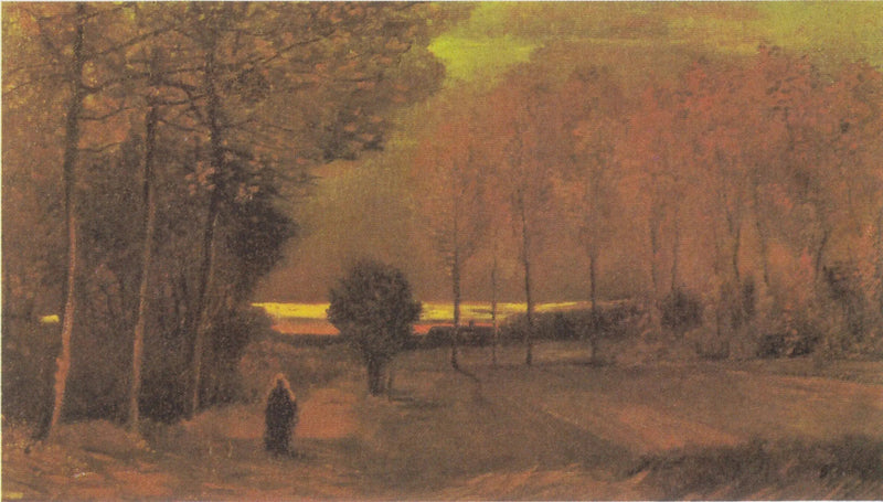 Paesaggio autunnale al crepuscolo - Vincent van Gogh