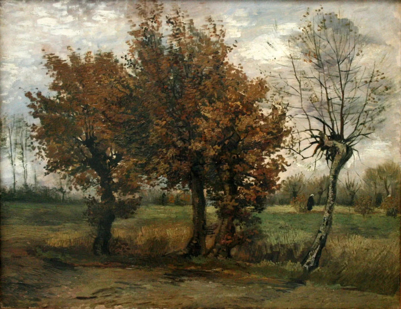 Paesaggio autunnale con quattro alberi - Vincent van Gogh