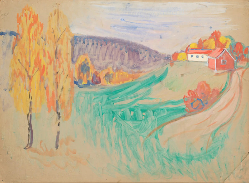 Paesaggio d'autunno - Edvard Munch