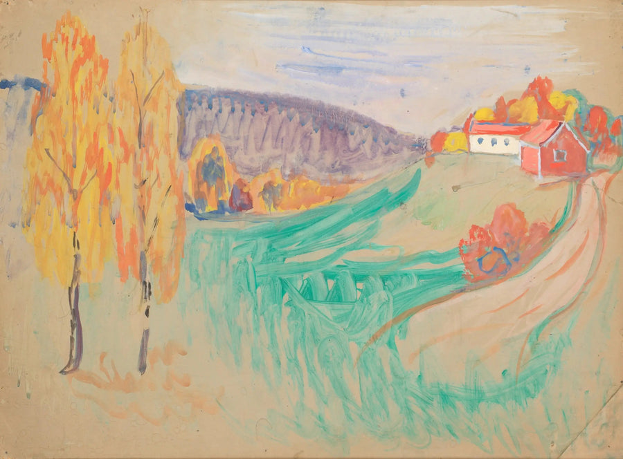Paesaggio d'autunno - Edvard Munch