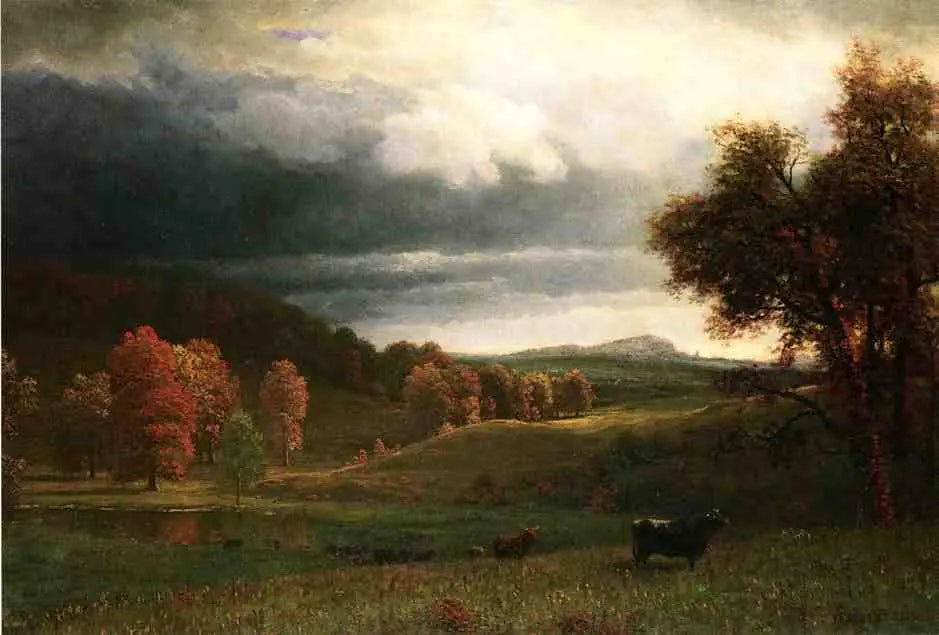 Paysage d'automne, Les Catskills - Albert Bierstadt image 1 copie peinte à la main à l’huile