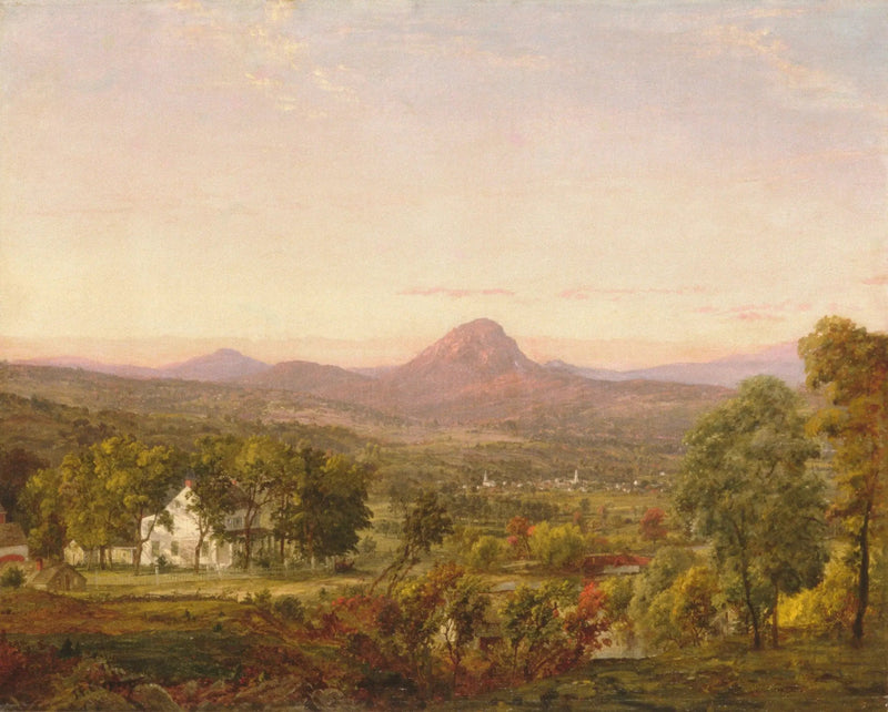 Paesaggio autunnale, Sugar Loaf Mountain, conte di Orange, New York - Jasper Francis Cropsey