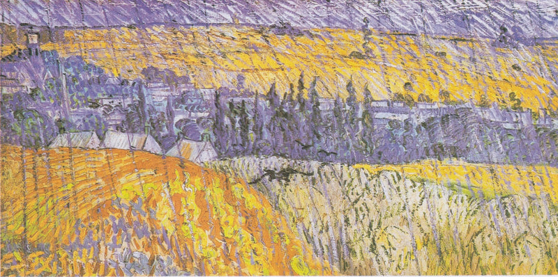 Paesaggio di Auvers sotto la pioggia - Vincent van Gogh
