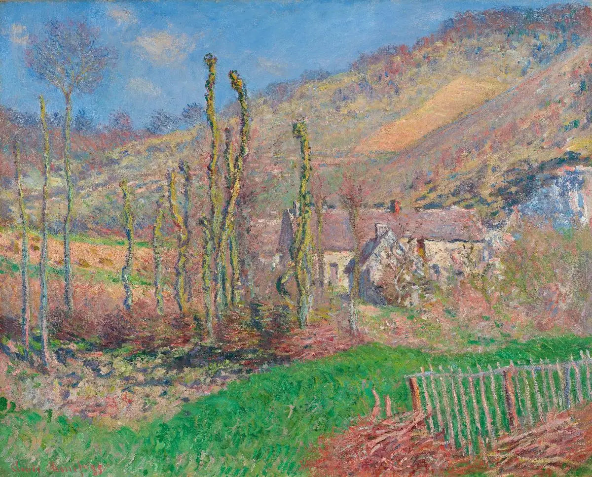 Paysage d'hiver au val de Falaise (Giverny) - Claude Monet image 1 copie de tableau peinte à la main