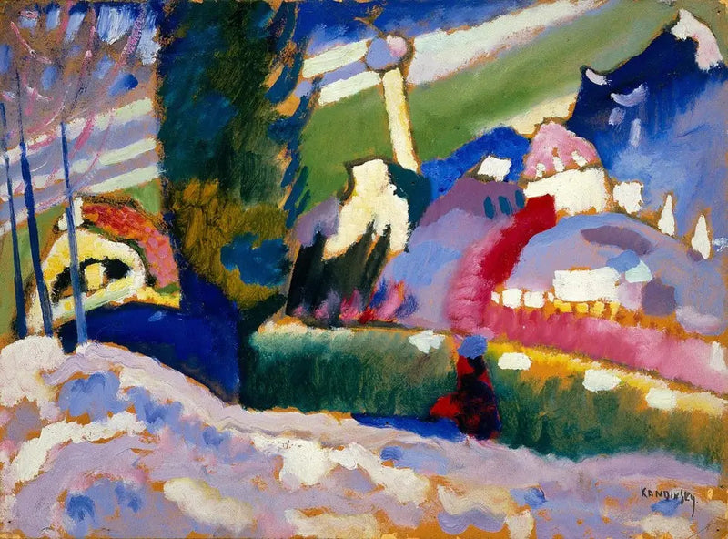 Paesaggio invernale con chiesa - Vassily Kandinsky