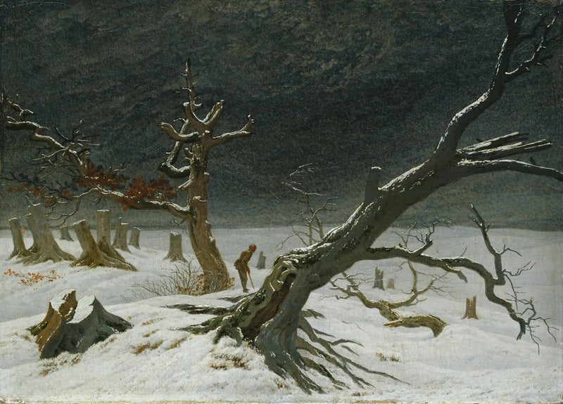 Paesaggio invernale - Caspar David Friedrich