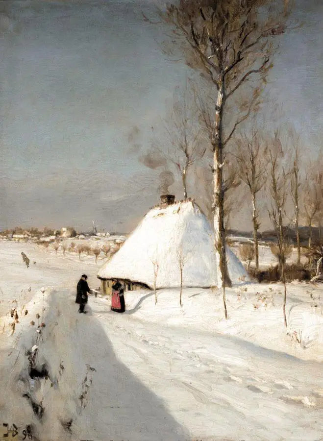 Paesaggio invernale. - H. A. Brendekilde