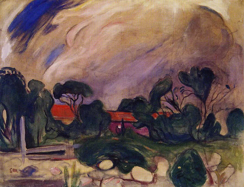 Paesaggio di tempesta - Edvard Munch