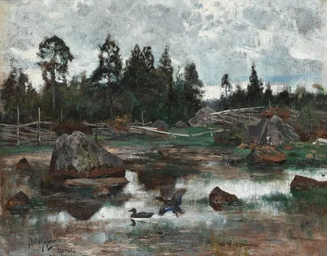 Paesaggio dell'Altopiano - Bruno Liljefors