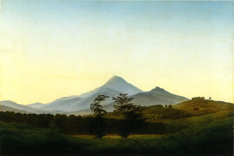 Paesaggio della Boemia - Caspar David Friedrich