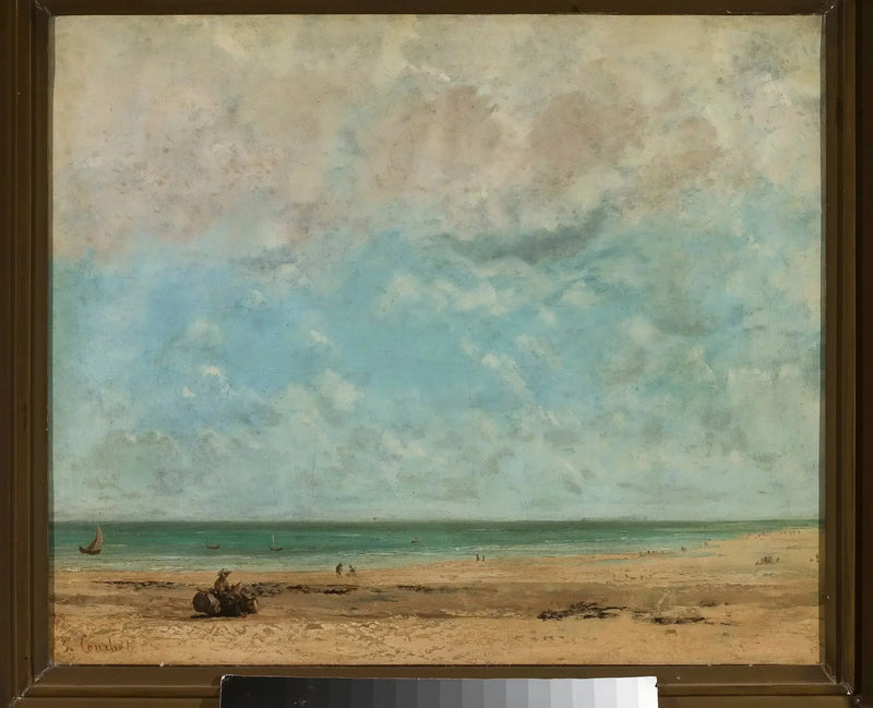 Paesaggio di riva del mare - Gustave Courbet