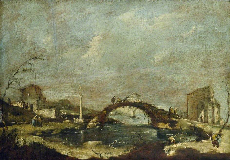 Paesaggio di Capriccio - Francesco Guardi