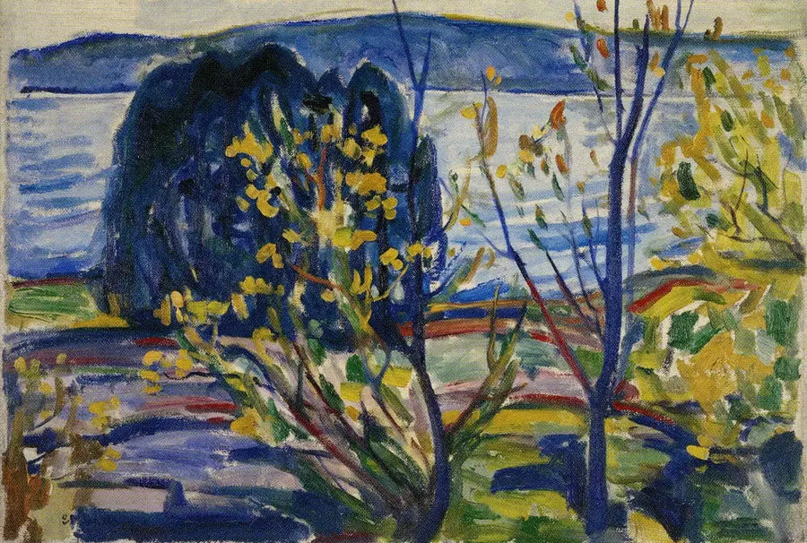 Paesaggio di fjord - Edvard Munch