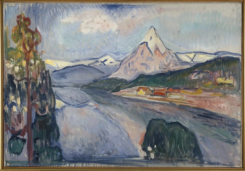 Paesaggio di fiordo. Schizzo per « I Ritornanti » di Henrik Ibsen - Edvard Munch