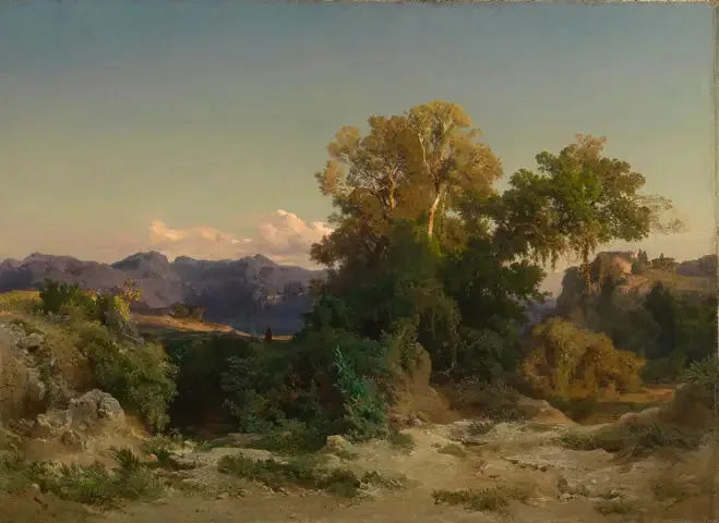 Paesaggio della campagna romana - Arnold Böcklin