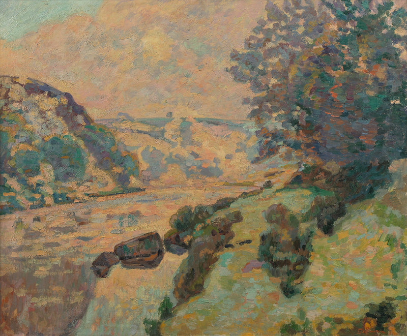Paesaggio della Creuse : nebbia verso Crozant - Armand Guillaumin