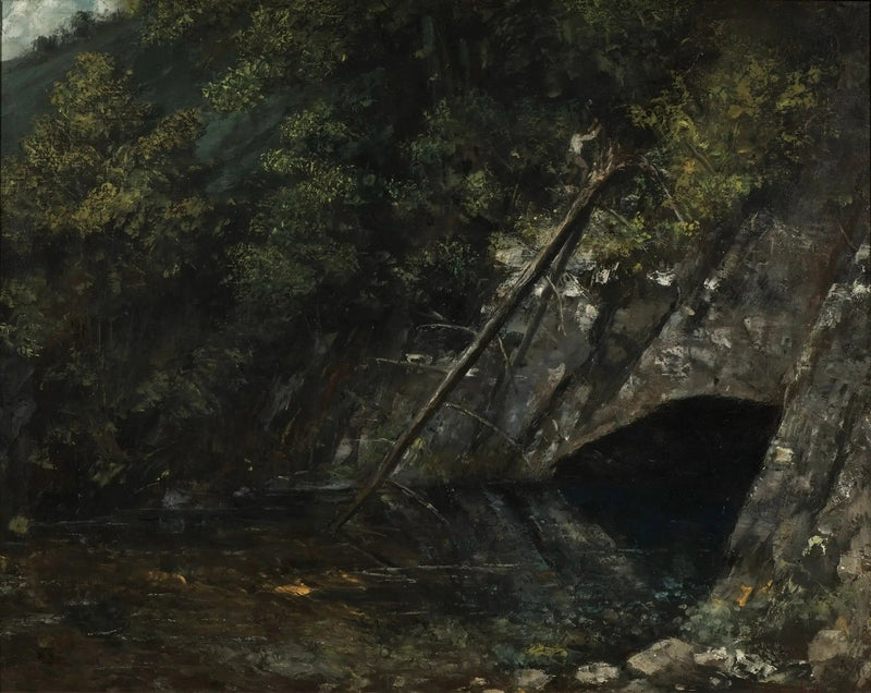 Paesaggio della Fonte Blu - Gustave Courbet