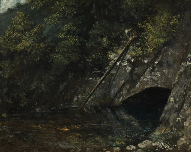 Paesaggio della Fonte Blu - Gustave Courbet