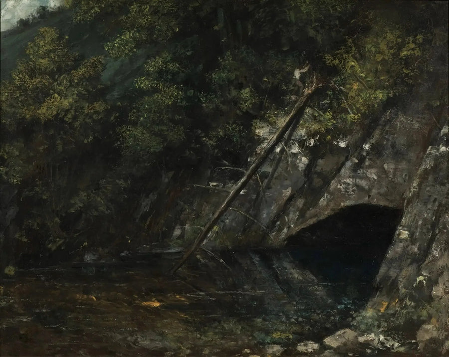 Paesaggio della Fonte Blu - Gustave Courbet