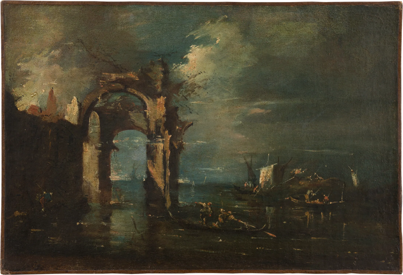 Paesaggio di laguna - Francesco Guardi