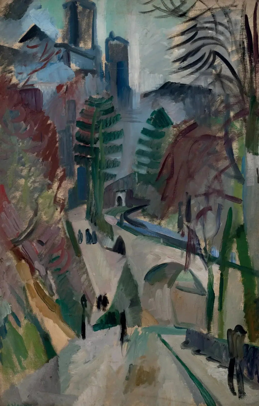 Paesaggio di Laon - Robert Delaunay