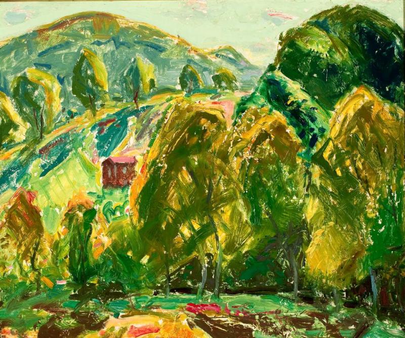 Paesaggio di Marlboro (Casa sulle colline) - Alfred Henry Maurer
