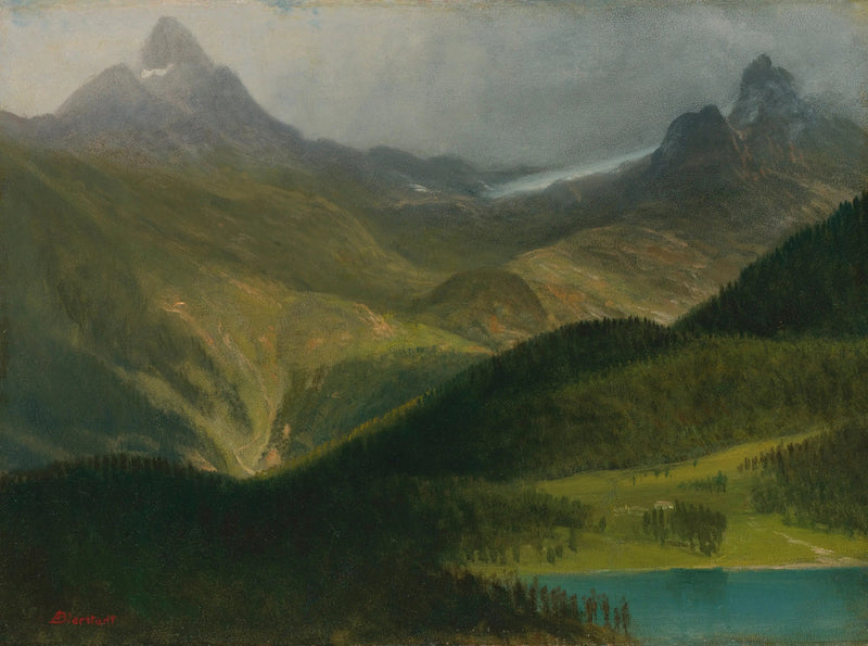 Paesaggio di montagna - Albert Bierstadt