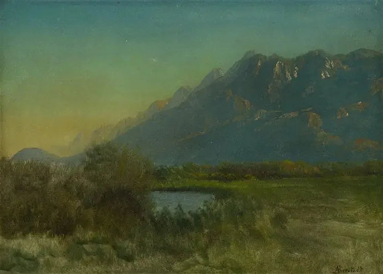 Paesaggio di montagna - Albert Bierstadt