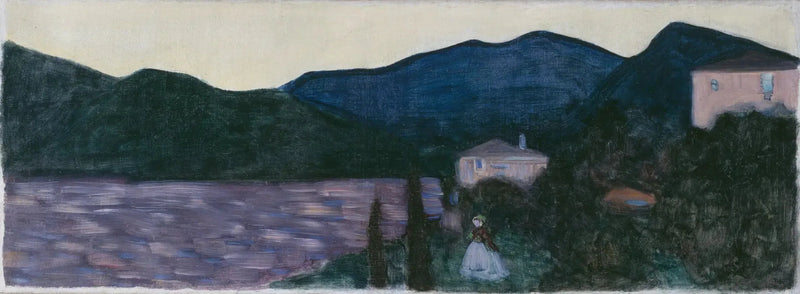 Paesaggio montano con lago - Vassily Kandinsky