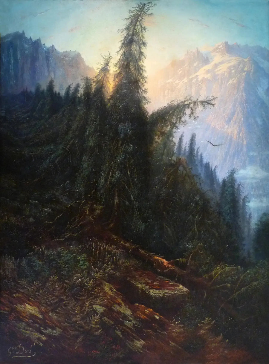 Paesaggio di montagna - Gustave Doré