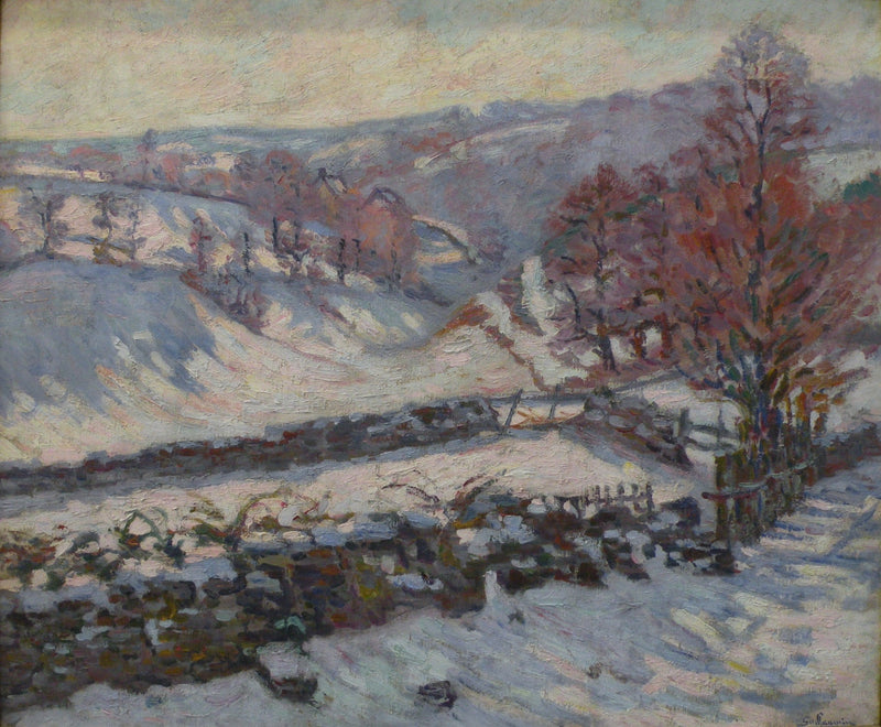 Paesaggio innevato a Crozant - Armand Guillaumin