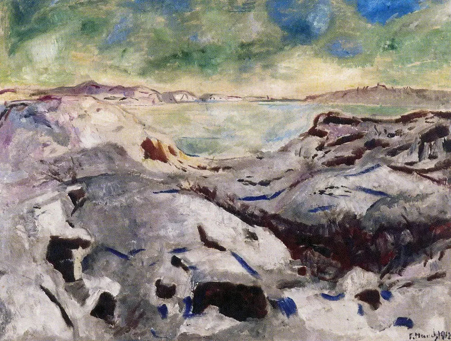 Paesaggio innevato a Kragerø - Edvard Munch
