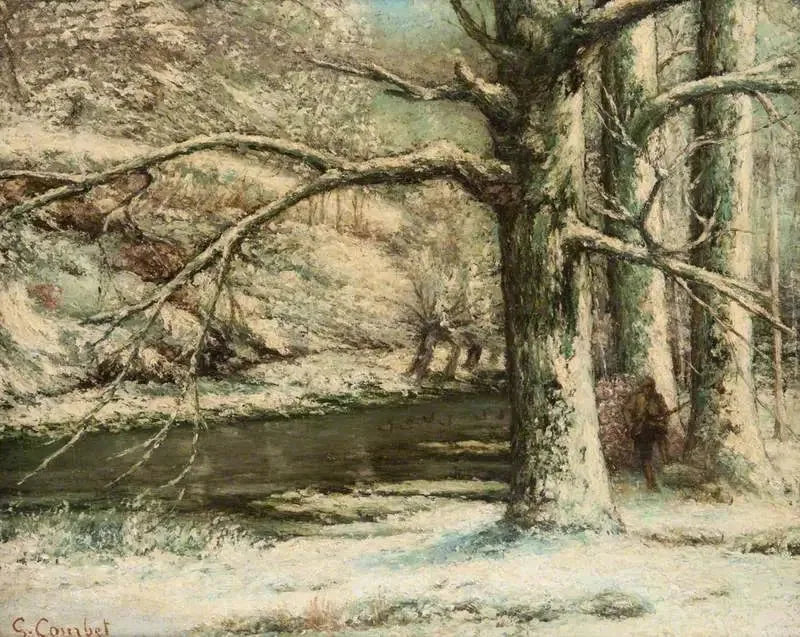 Paesaggio innevato - Gustave Courbet