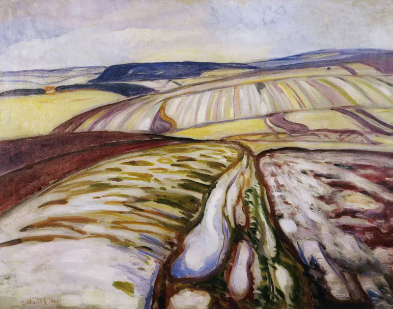 Paesaggio di neve, Turingia - Edvard Munch