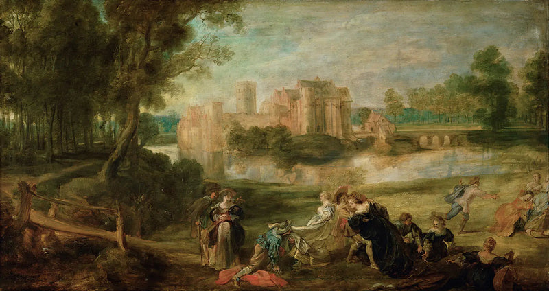Paesaggio di parco con una compagnia gioiosa - Peter Paul Rubens