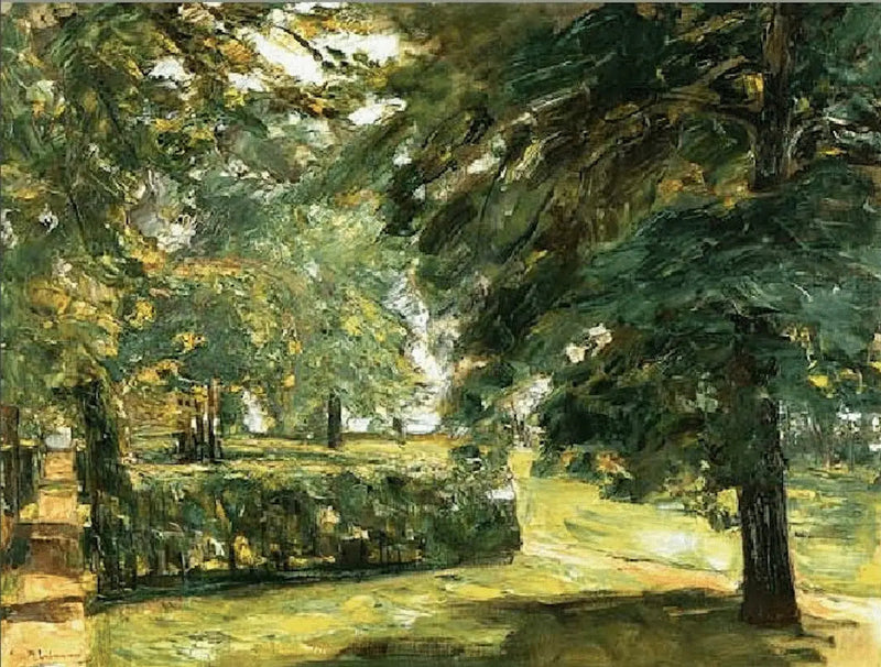 Paesaggio di parco (I giardini di siepi di Wannsee a est) - Max Liebermann