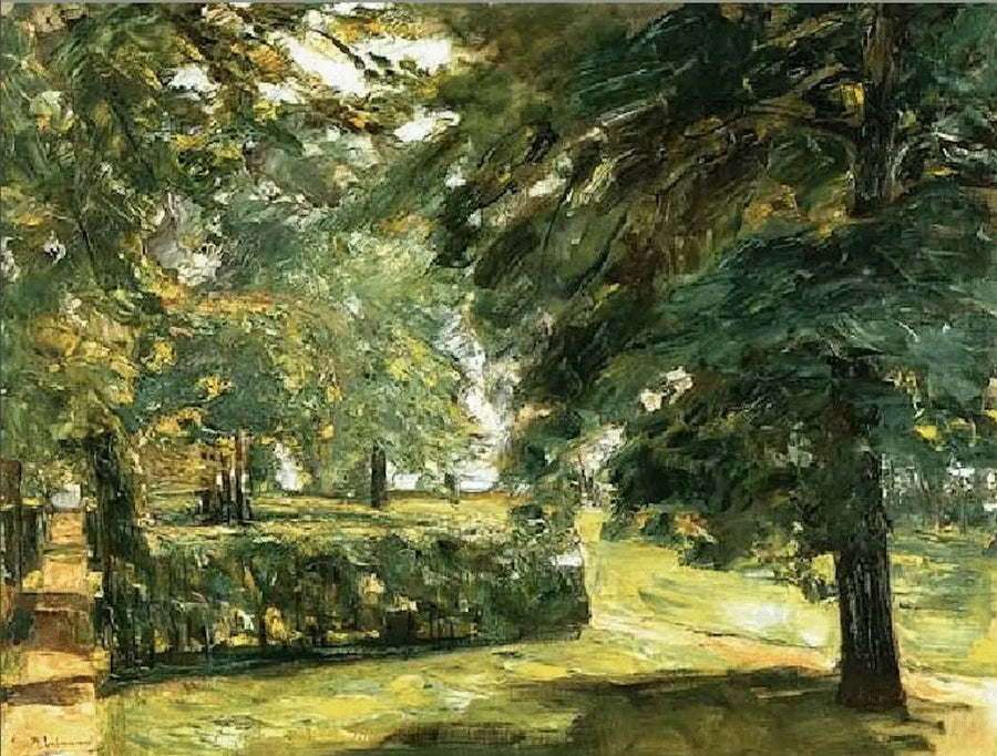 Paesaggio di parco (I giardini di siepi di Wannsee a est) - Max Liebermann