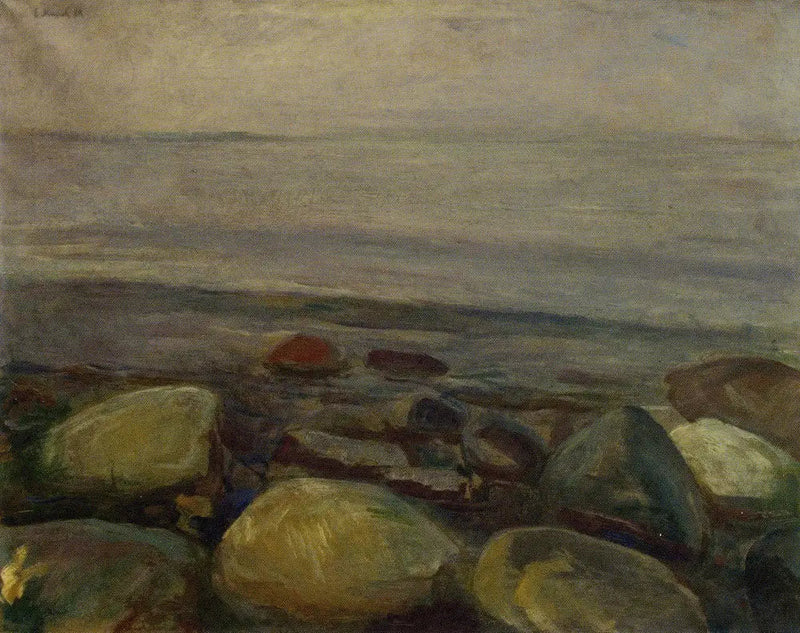 Paesaggio di spiaggia ad Åsgårdstrand - Edvard Munch