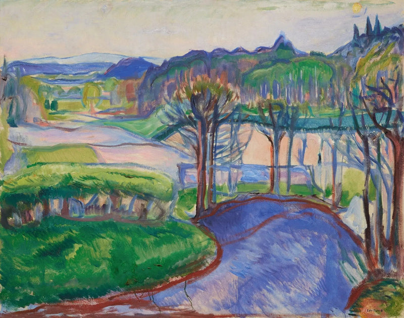 Paesaggio di primavera - Edvard Munch