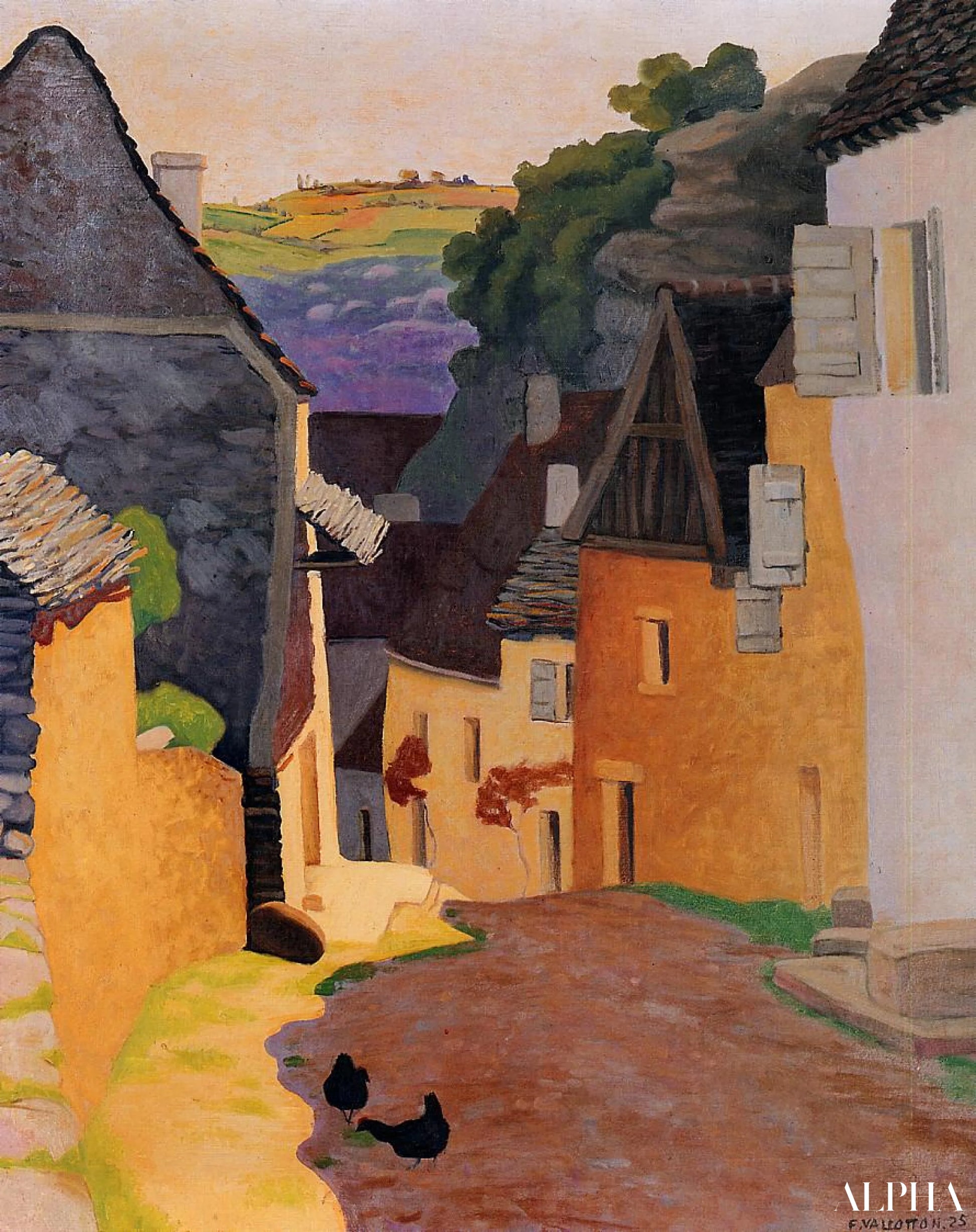 Paesaggio di Rocamadour - Félix Edouard Vallotton - Riproduzioni di quadri e dipinti di alta gamma