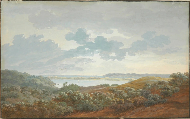 Paesaggio di Rügen con baia - Caspar David Friedrich