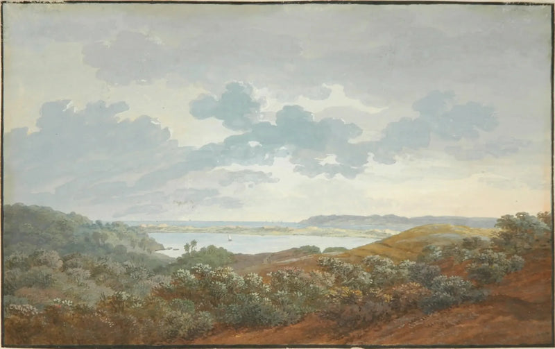 Paesaggio di Rügen con baia - Caspar David Friedrich