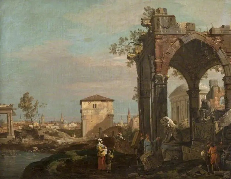 Paesaggio di rovine di Capriccio - Canaletto