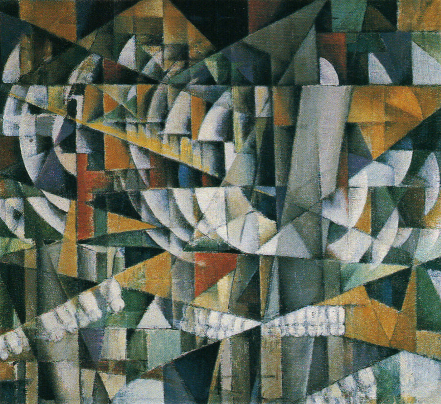 Paysage défilant à toute vitesse - Ivan Kliun image 1 reproduction artisanale de tableau