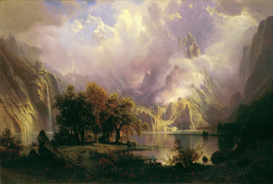 Paesaggio delle montagne Rocciose - Albert Bierstadt