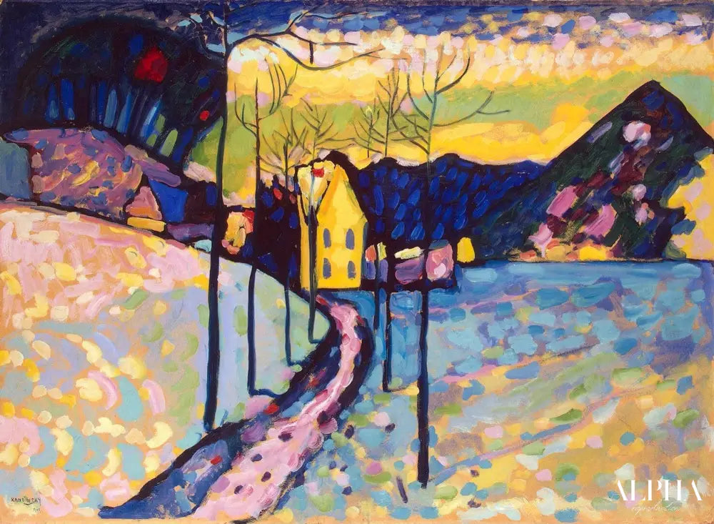 Paysage d'hiver - Vassily Kandinsky - Reproductions de tableaux et peintures haut de gamme