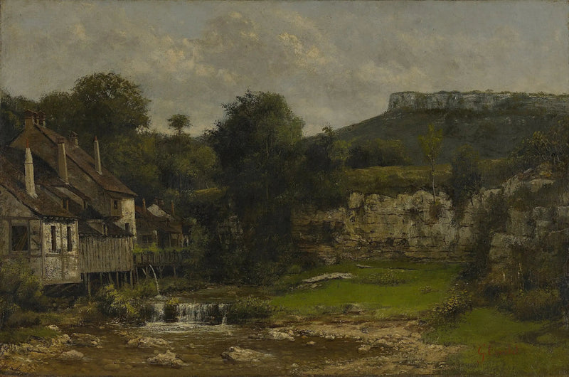 Paesaggio del Doubs, il mulino - Gustave Courbet